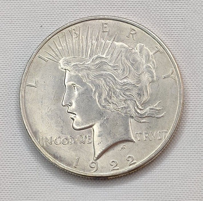 Silver Peace Dollar 1922
