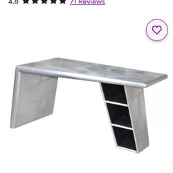 Thor Metal Top Solid Wood Base Writing Desk