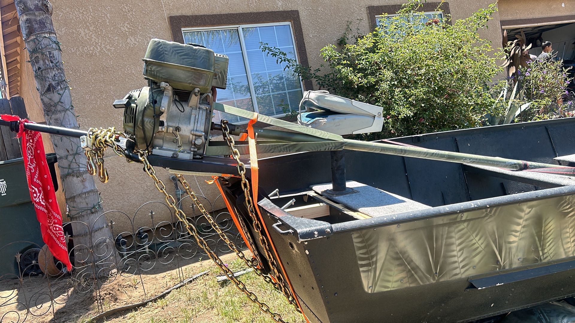 Boat With trailer With Mudtail Motor
