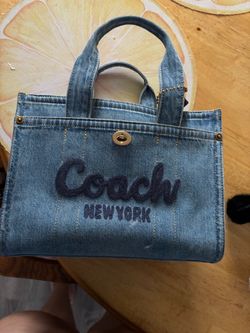 Coach New York Denim Tote Bag
