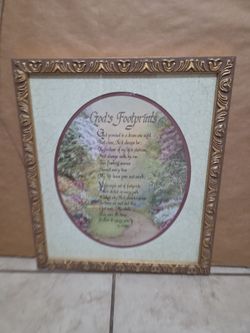 God's Footprints frame