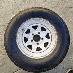 Trailer Wheel Rim And Tire