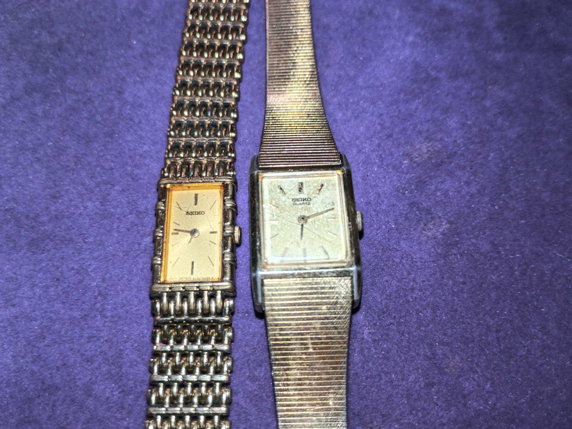 2 antique seiko watches for woman