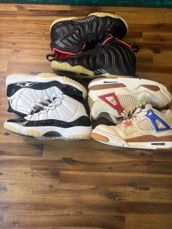 Nike Bundle 5y/Womans 6.5 Air Jordan /yeezy Lot Of 3