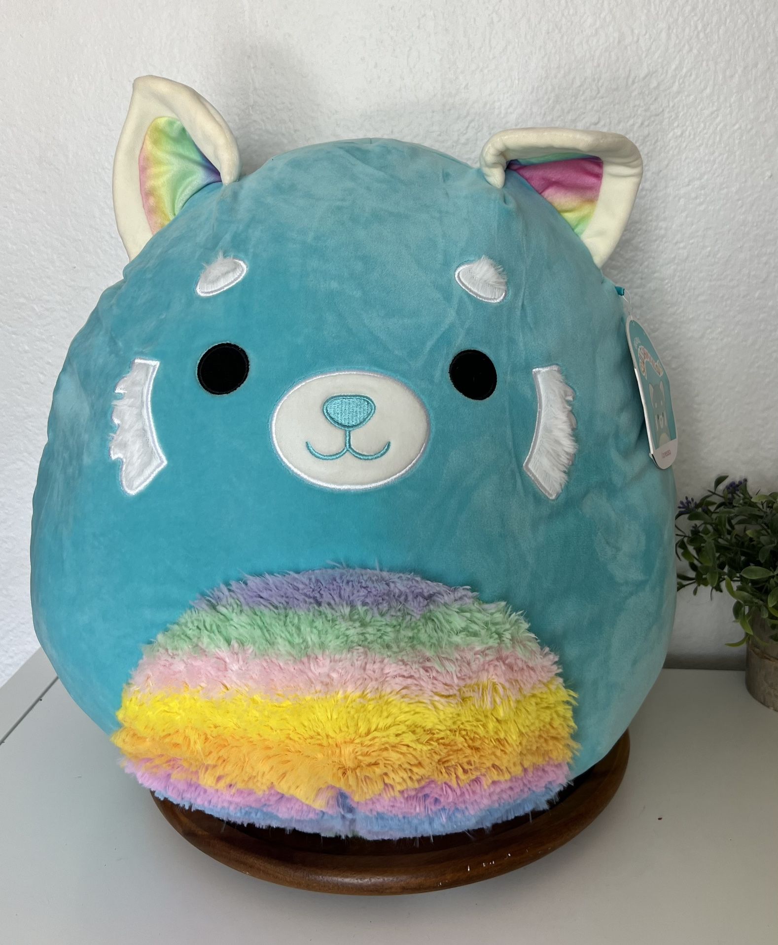 NEW Squishmallow Vanessa Blue Panda Soft Plush 16" Blue Toy