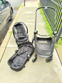 Stroller And Car Seat And Bed