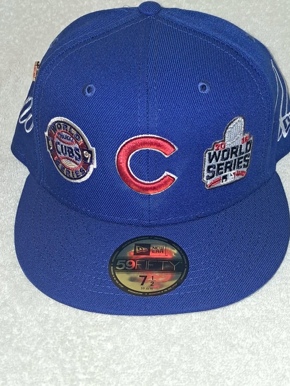 Chicago Cubs New Era MLB 3x Champs Fitted Hat 7 1/2