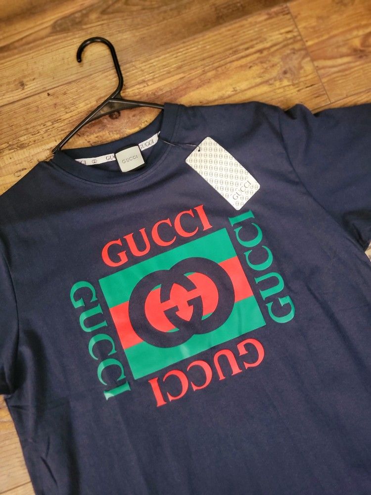 Gucci Navy Tshirt Small To XL REGULAR FIT 💥fast Shipping💥