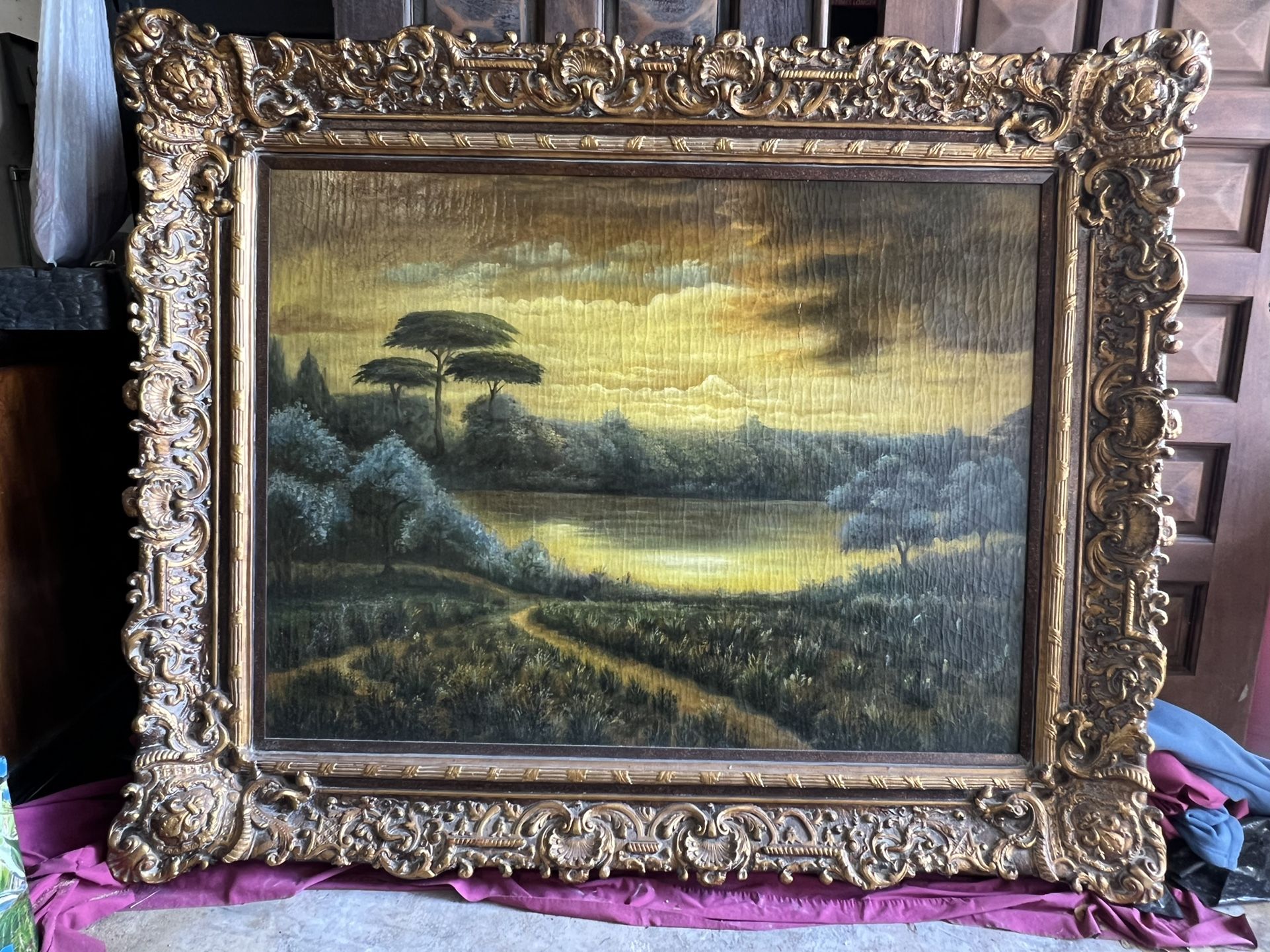 landscape painting 62.5”X50.5”