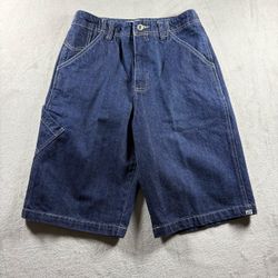 Vintage Anchor Blue Baggy Shorts Women’s 26 Boy’s 14 Carpenter Blue Denim Y2K#9F
