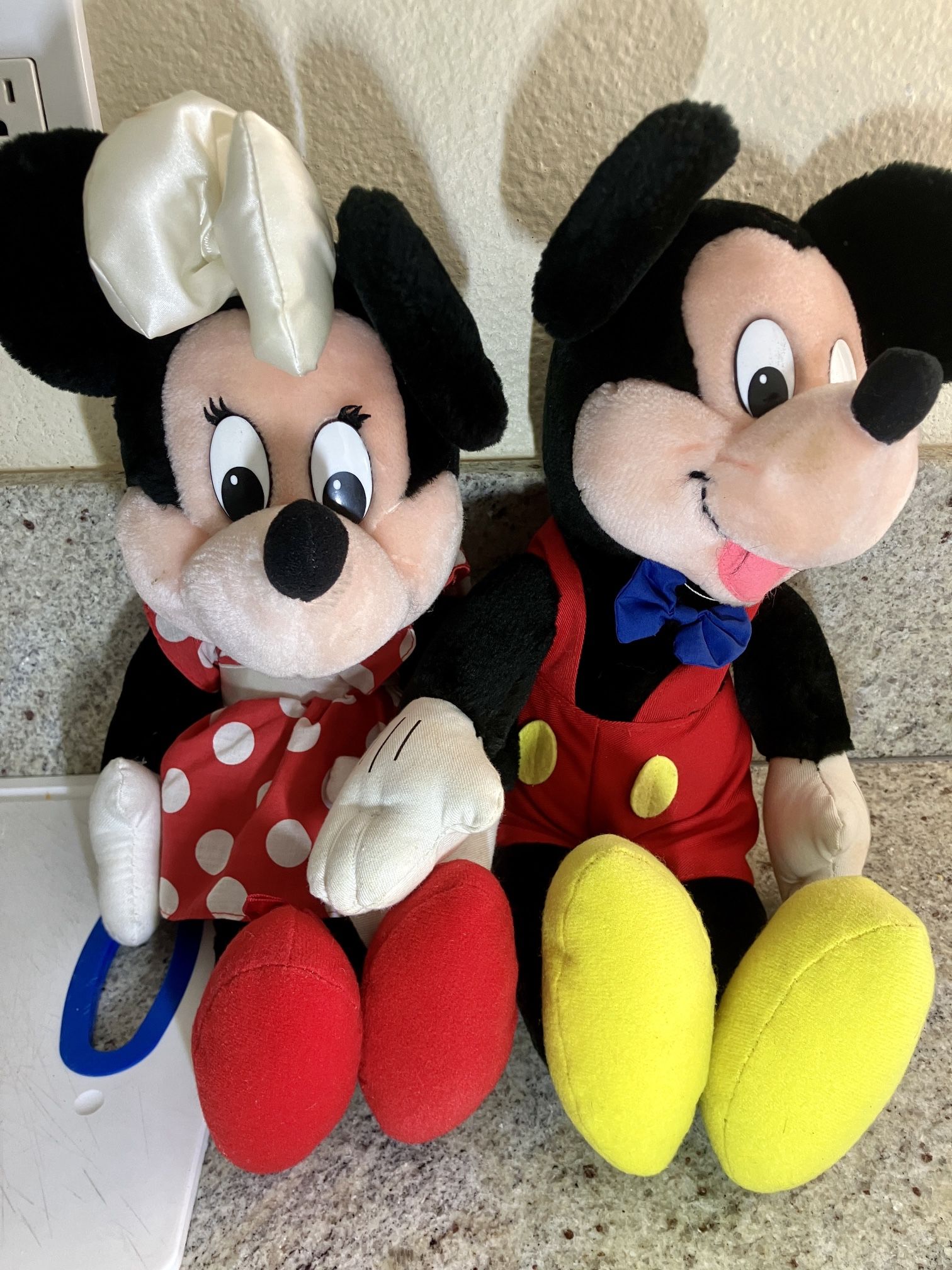 80s Vintage Applause Mickey And Minnie Plush Toys