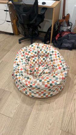 Colorful Checkered Bean Bag Chair