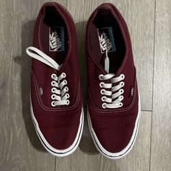 Burgundy VANS flex
