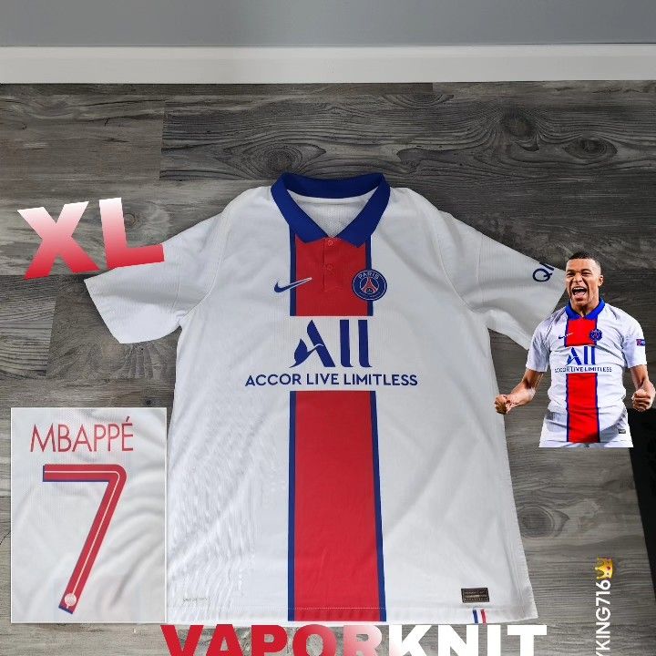 Nike PSG Mbappe#7 20/21 Away Vaporknit Jersey