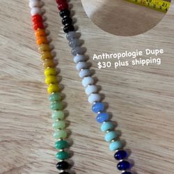 Handmade Candy Gemstone Beaded Necklace - Anthropologie Dupe