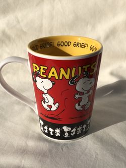 Peanuts Good Grief Snoopy Charlie Brown Coffee Mug
