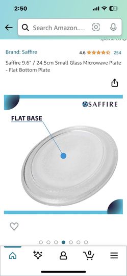 REPLACEMENT Microwave Plate Small