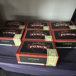 Twelve Wooden Cigar Boxes