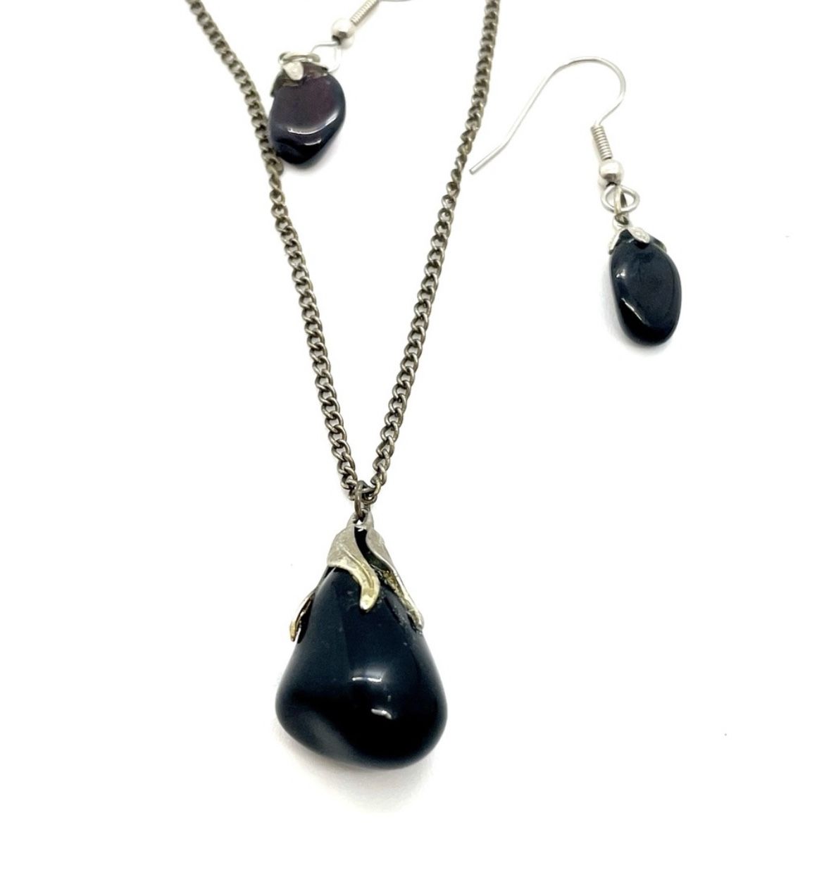 Amethyst Necklace And Earrings