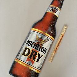 Michelob Dry  Metal Beer Bar Tin Sign 