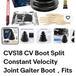 CVS18 CV Boot Split Constant Velocity Joint Gaiter Boot?Fits Shaft Size 22mm to 28mm? CV Axle Boot Repair Kit,Includes 2 Stainless Steel CV Boot Clamp