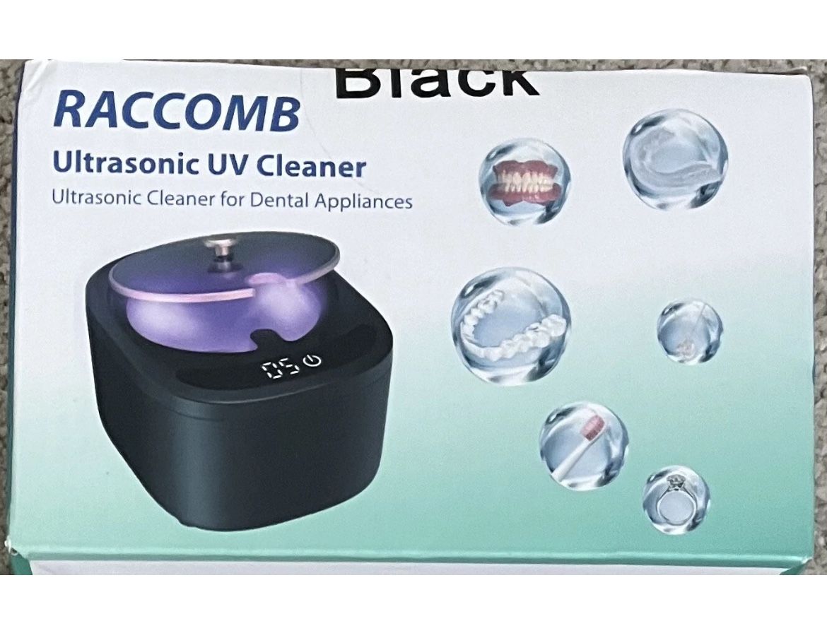 Ultrasonic Retainer Cleaner Machine - Raccomb 45kHz LED Light Ultrasonic Cleaner