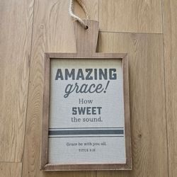 Amazing Grace Farmhouse Wall Sign