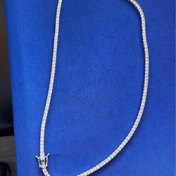 3MM 20” VVS Moissanite Diamond Tennis Chain 