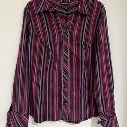 Like new lane Bryant long sleeves front buttons Women shirt