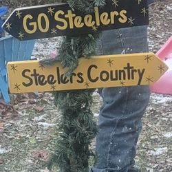 Steelers Christmas Decoration Sign