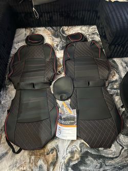 Super Cover Leather Car Seat Covers for Toyota Tacoma 2024-2026 Full Set
