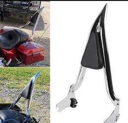 Detachable Chrome Sissy Bar Passenger Backrest for Harley Softail 00-17 SBB025