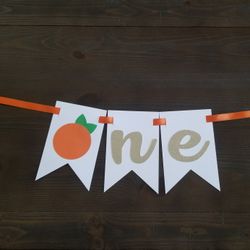 Cutie Highchair Banner 1st Birthday 