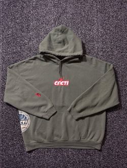 Cactus Jack by Travis Scott Cacti Mono Seal Hoodie Olive Green Size Large