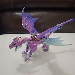 Lego Elves 41178 Purple Dragon Only Gust The Dragon Sanctuary Near Complete