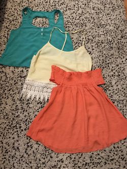 Small blouses // shirts // off the shoulder //tanks //women