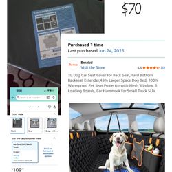 Dog Seat Cover/extender