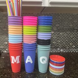 Alphabet Kids Cups Colored (24 Oz)