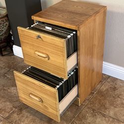 Wood Files Cabinet 