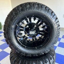 10” Golf Cart Wheels Off Road Tires 