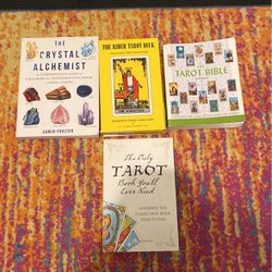 Crystal Tarot Deck Cards Book Bundle