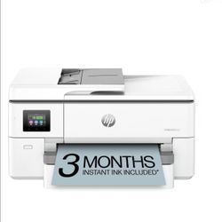 HP OfficeJet Pro 9720e Wide Format Wireless All-in-One Color Inkjet Printer, Print, scan, Copy, ADF, Duplex Printing Best-for-Office, AI-Enabled