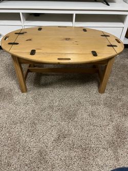 Vintage Solid pine Butler's Tray Coffee Table