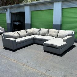 Large Grey Sectional Sofa