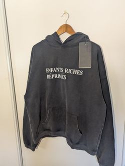 ERD Distressed Logo Hoodie Black