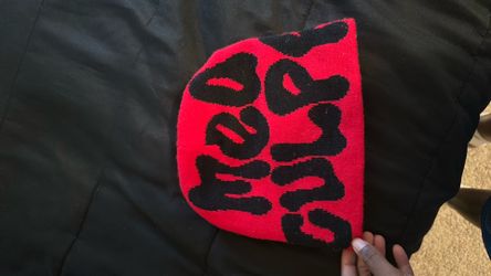 Red ,black beanie