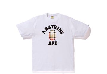 BAPE Check College Tee White