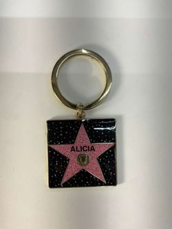 Alicia star keychain  Hollywood  walk of fame