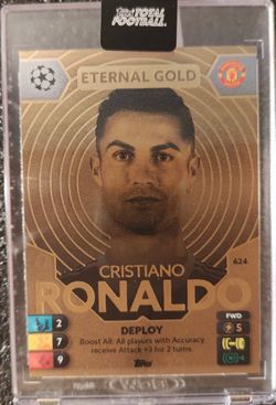 2021-22 Topps Total Football Eternal Gold Cristiano Ronaldo #624 1st /100 PR:164