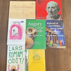 Assorted Latin school  books 